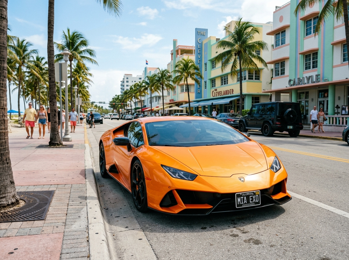 2021 Lamborghini Huracan EVO in Miami — exotic supercar rental